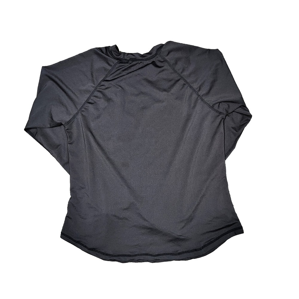 Hurley Boys Black Long Sleeve Rash Guard Swim Shirt Size Medium M - Picture 4 of 4